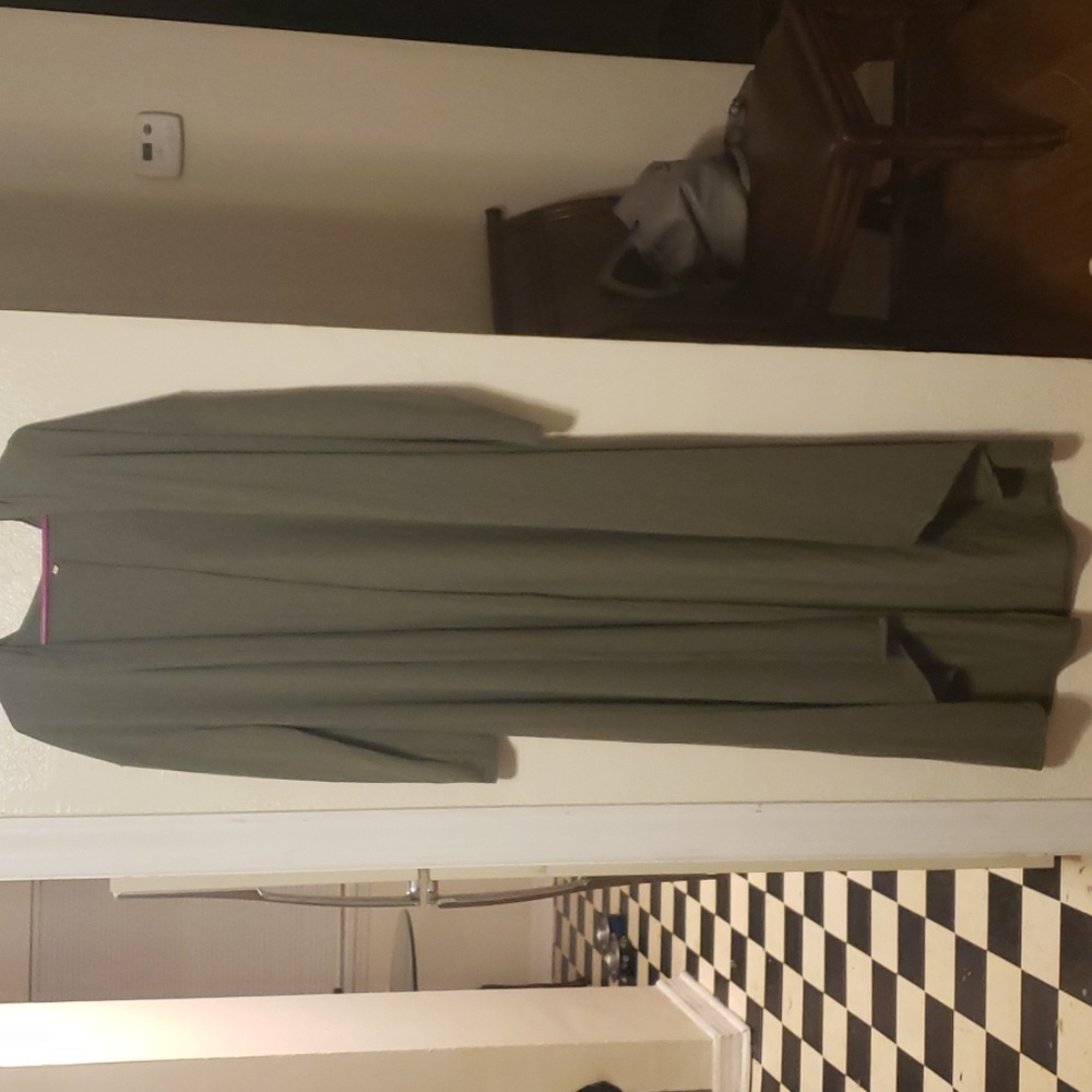 Green cardigan